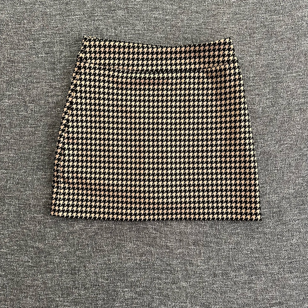 Stylish Houndstooth Mini Skirt